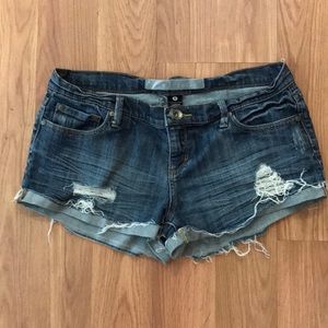 Distressed shorties